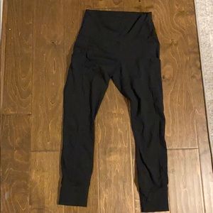 Fabletics high waist 7/8 length black leggings